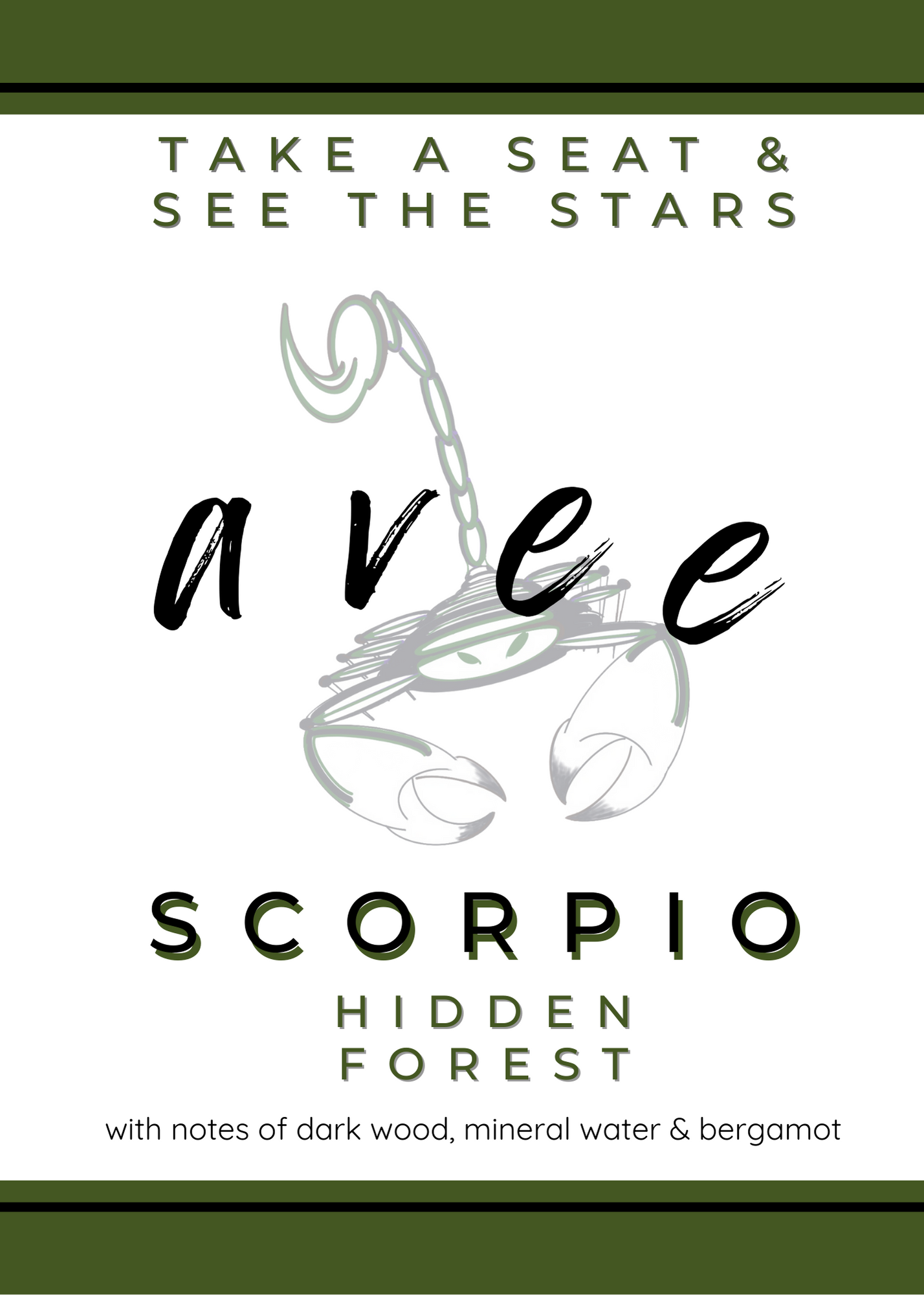 Scorpio avee ceramic candle
