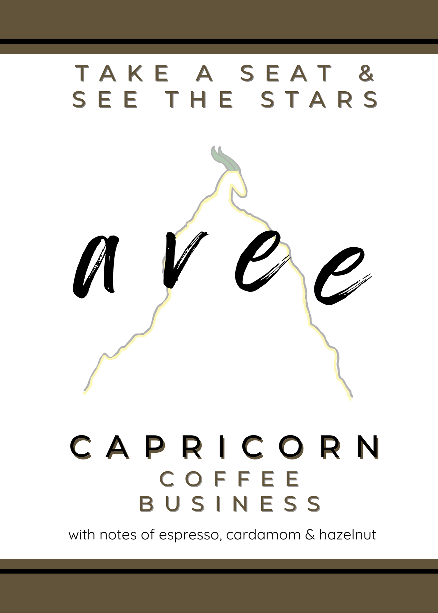 Capricorn avee ceramic candle