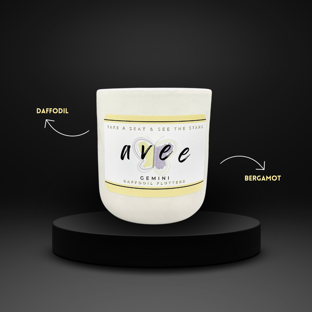 Gemini avee ceramic candle