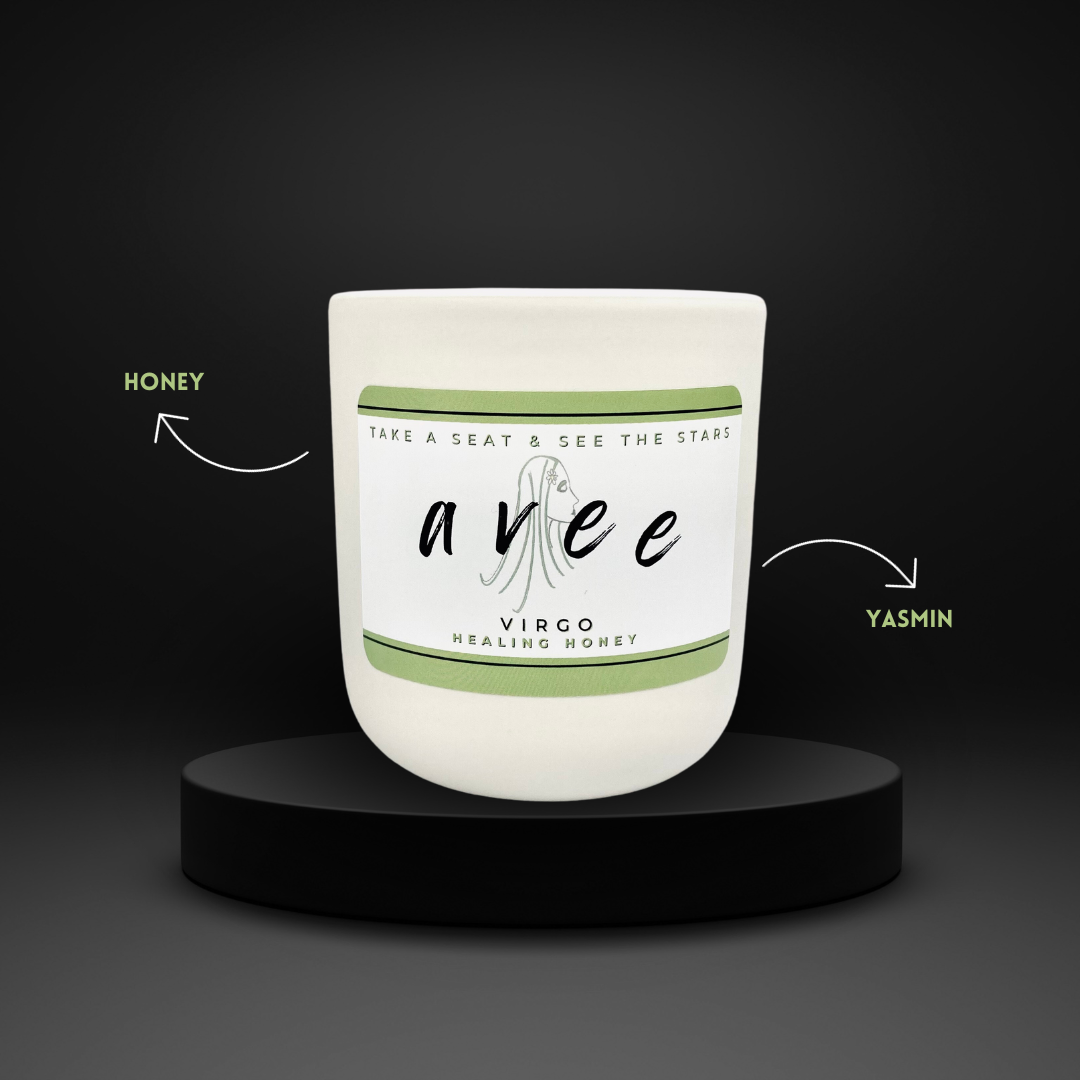 Virgo avee ceramic candle