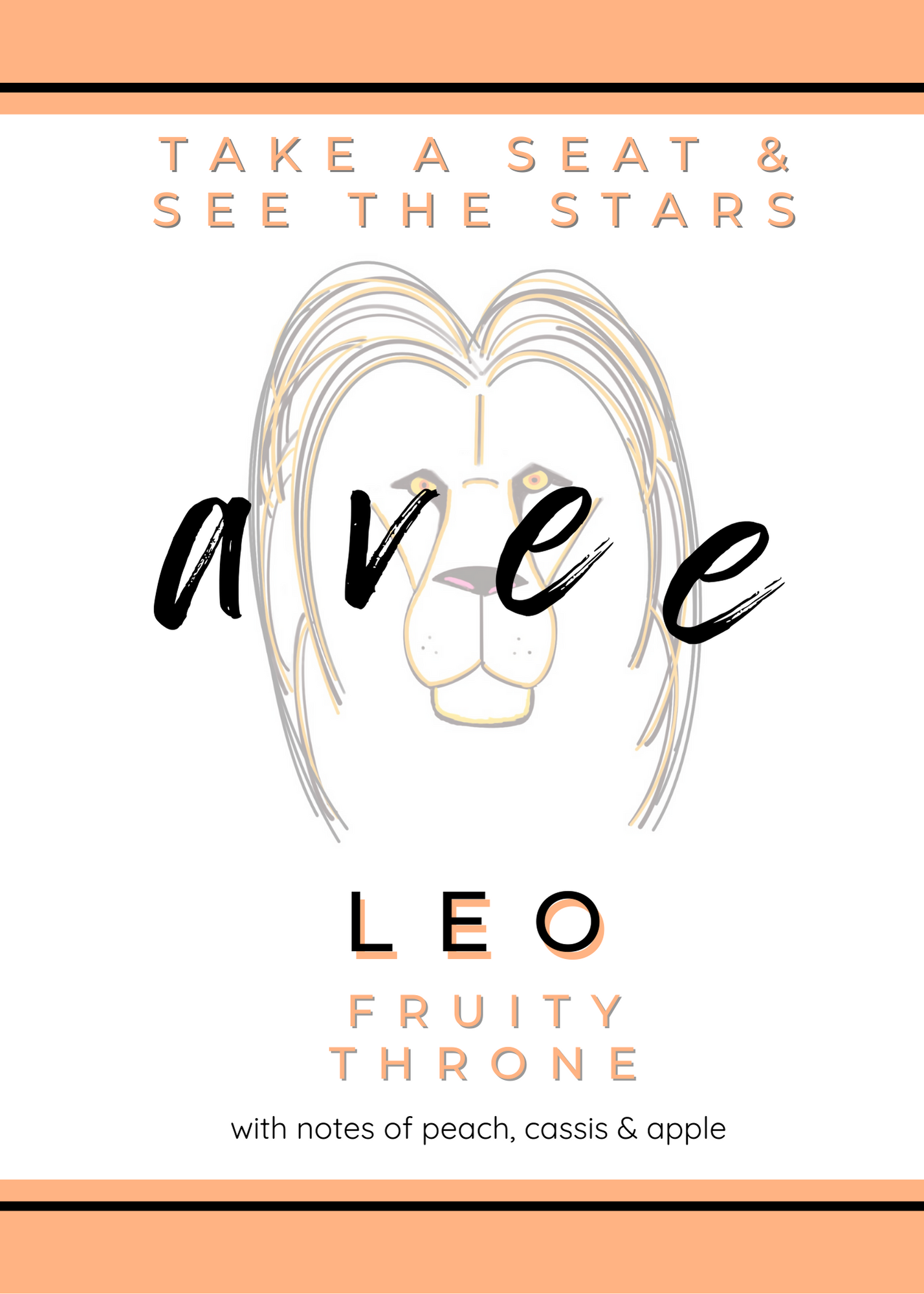 Leo avee ceramic candle