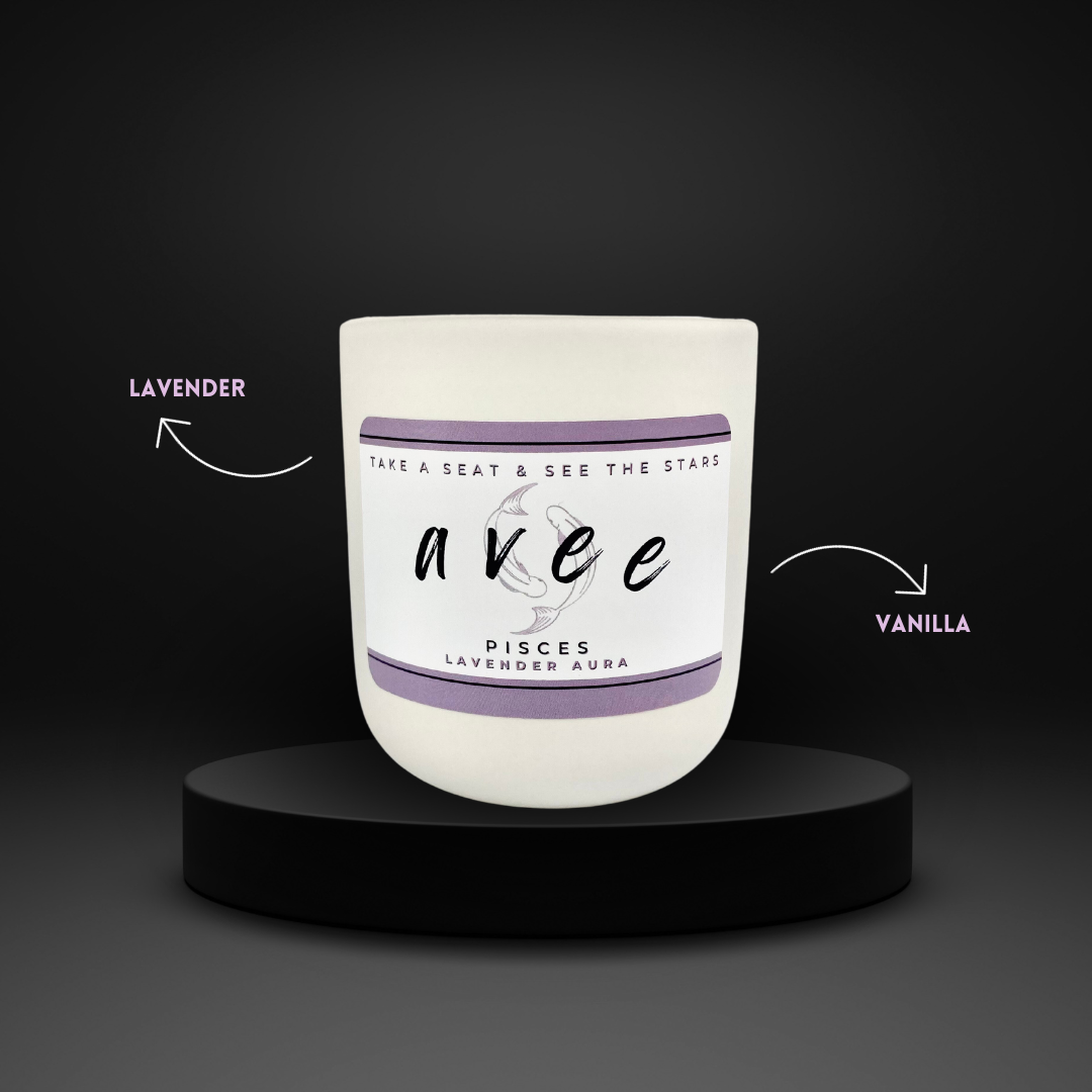 Pisces avee ceramic candle