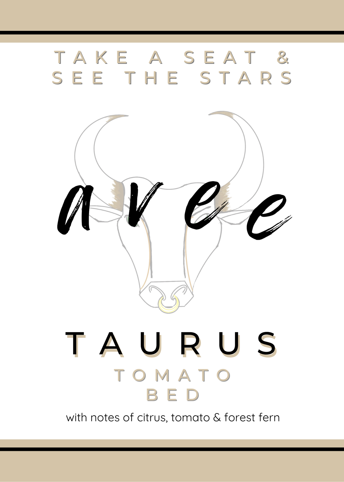 Taurus avee ceramic candle