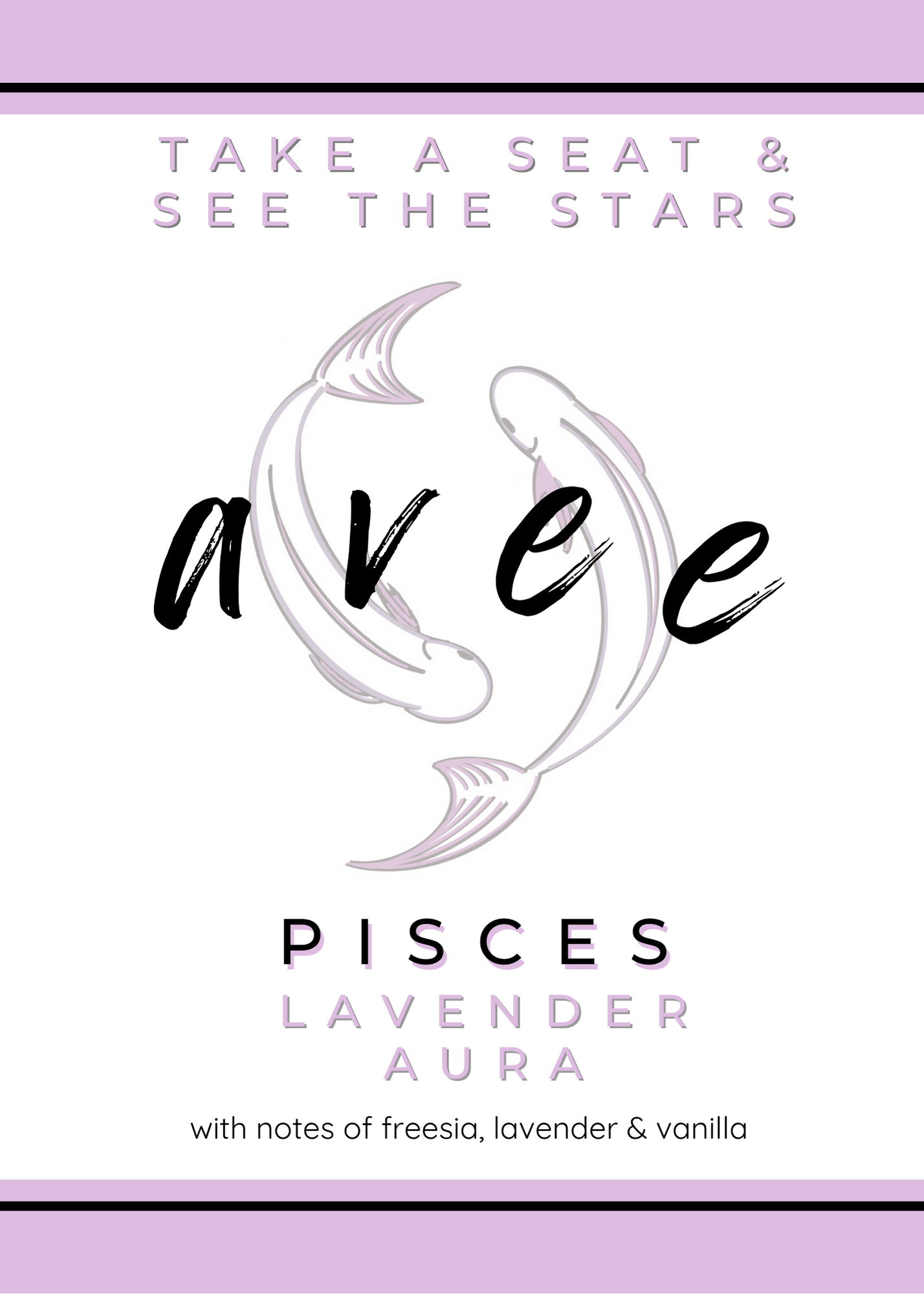 Pisces avee ceramic candle