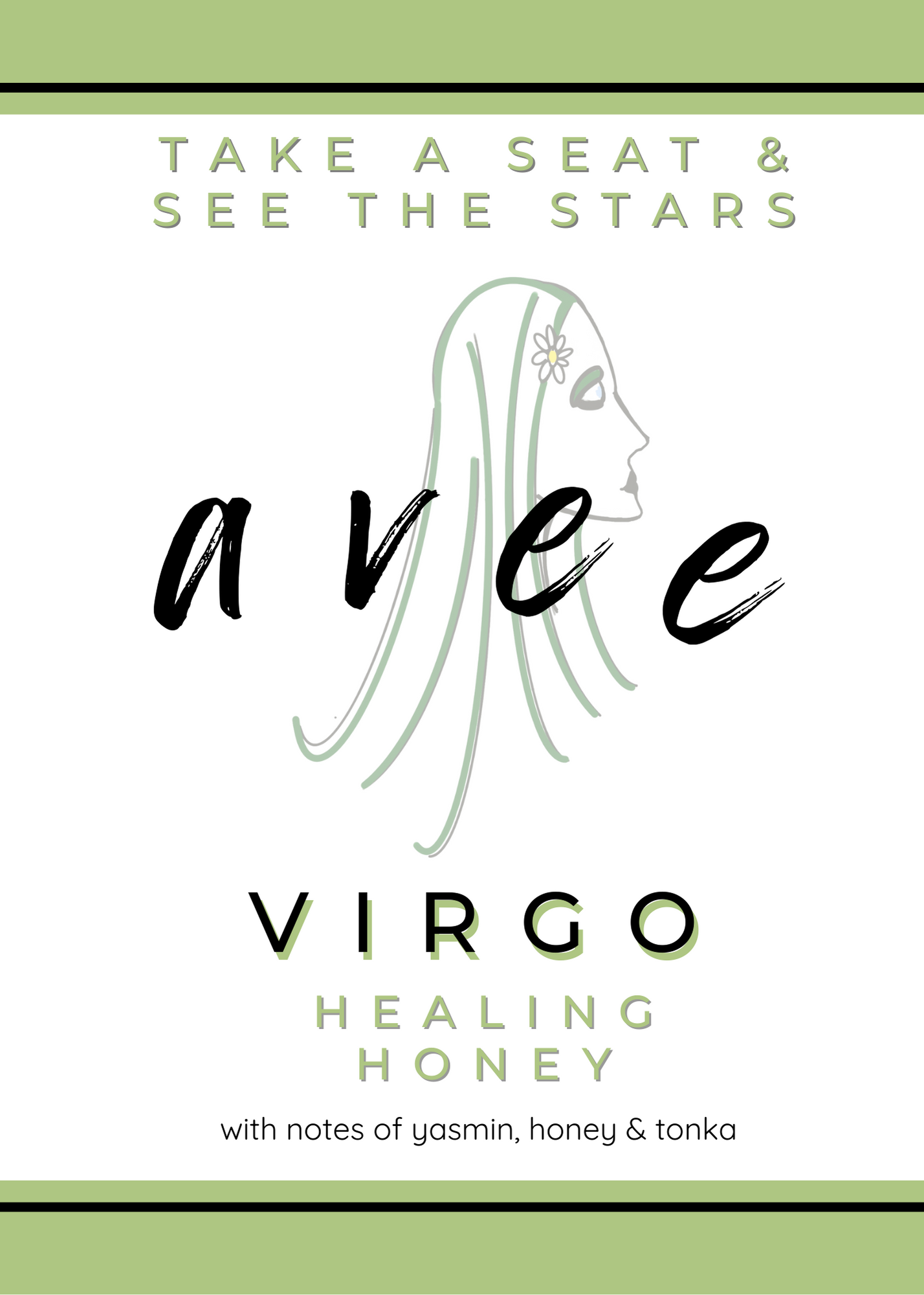 Virgo avee ceramic candle