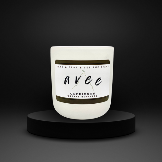 Capricorn avee ceramic candle