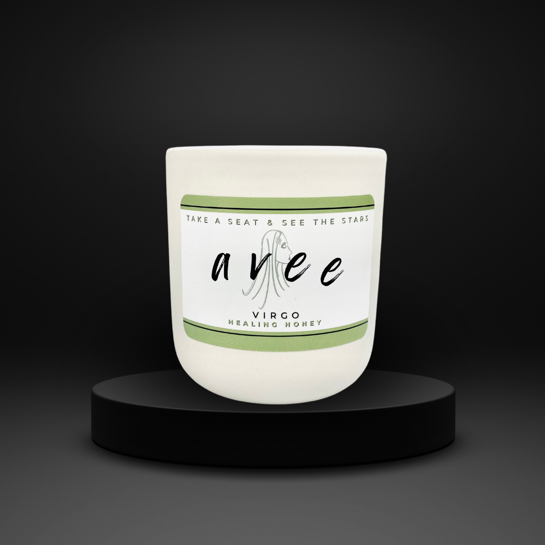 Virgo avee ceramic candle