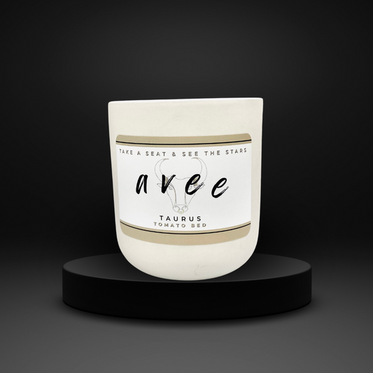 Taurus avee ceramic candle