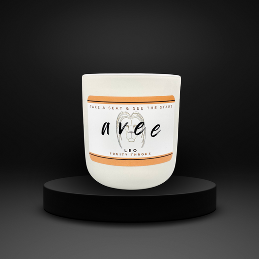 Leo avee ceramic candle