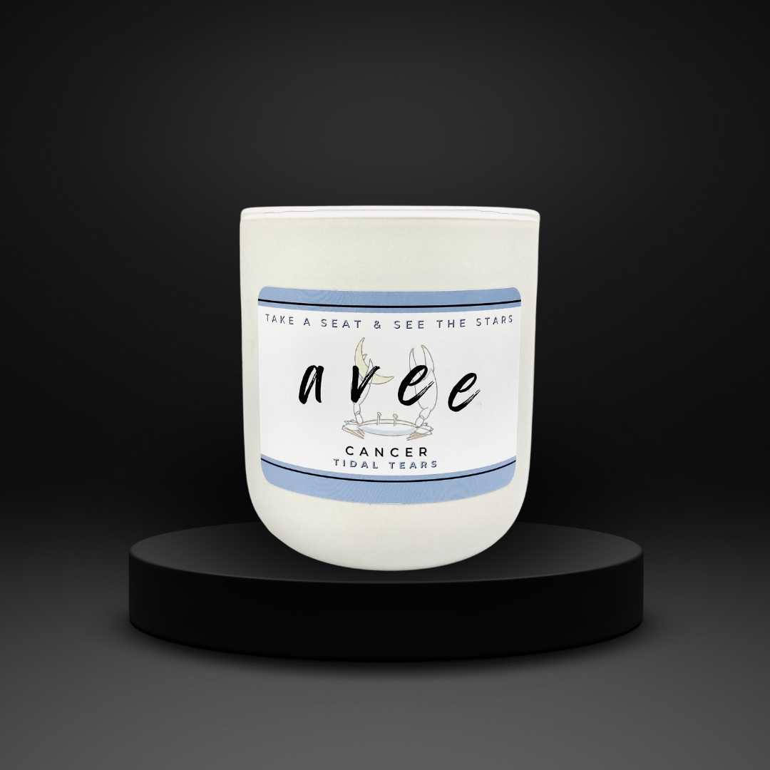Cancer avee ceramic candle