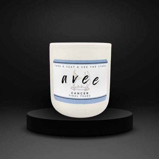 Cancer avee ceramic candle