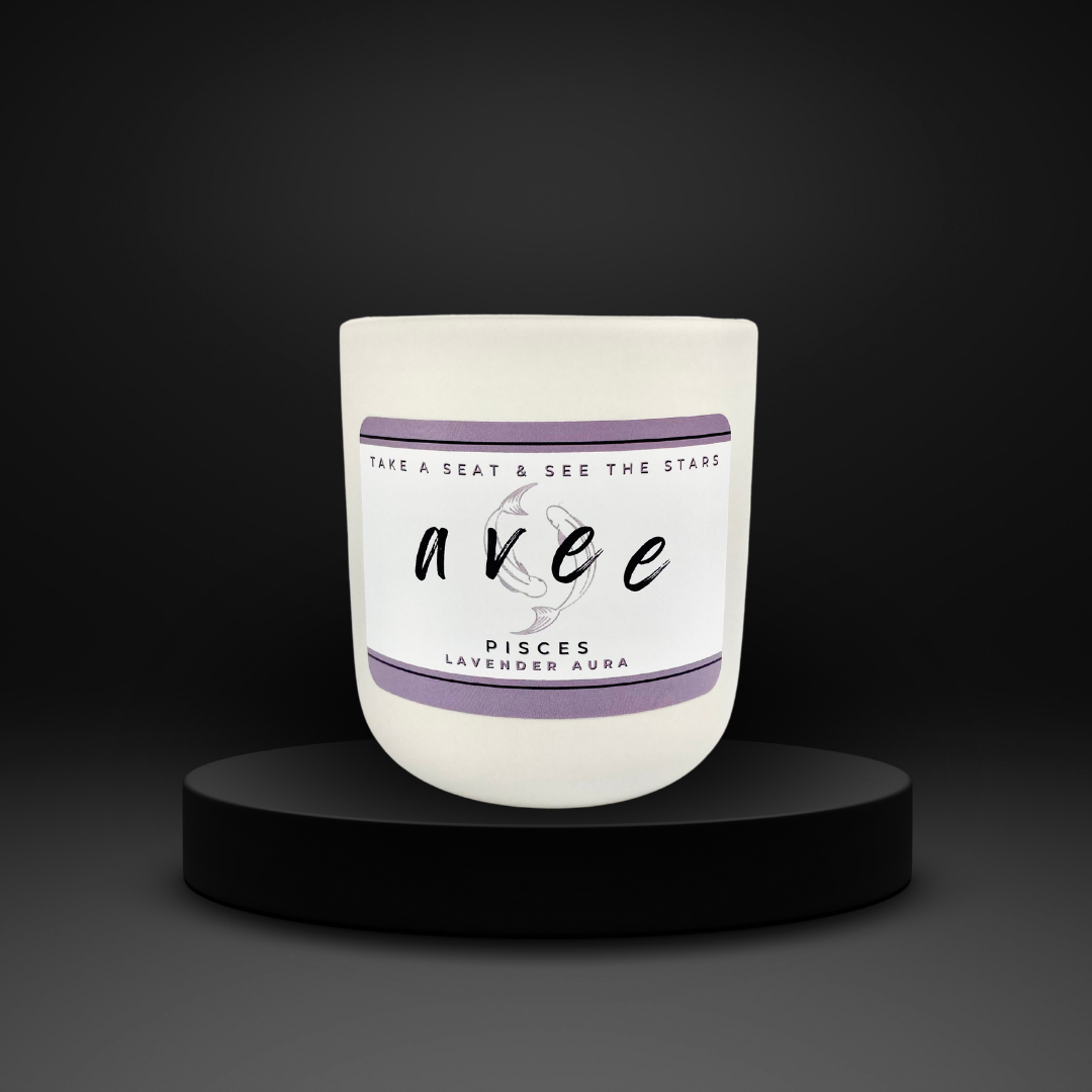 Pisces avee ceramic candle