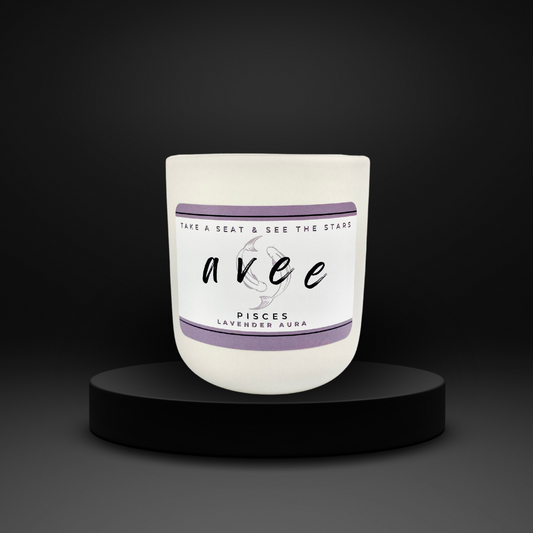 Pisces avee ceramic candle