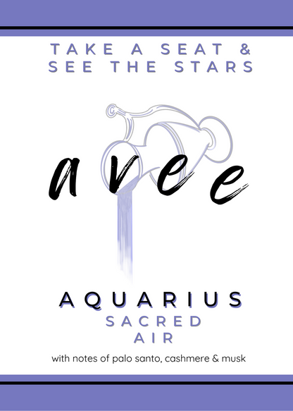 Aquarius avee ceramic candle