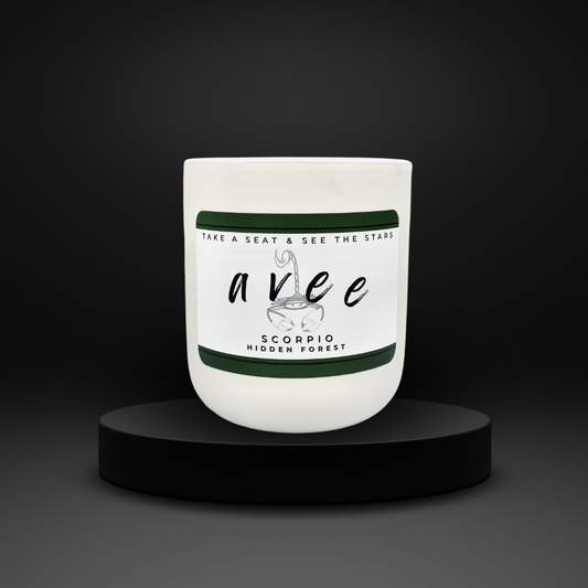 Scorpio avee ceramic candle